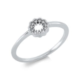 Ring 18 kt WG, 11 Brill. 0,08 ct, TW-si