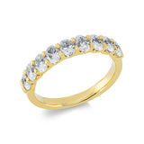 Ring 18 kt GG, 9 Oval 1,28 ct, TW-vsi