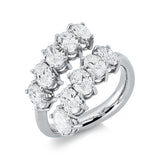 Ring 18 kt WG, 10 Oval 2,50 ct, F-vsi