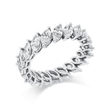 Ring 18 kt WG, 20 Nav. 3,11 ct, F-vsi