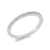 Ring 18 kt WG, 28 Brill. 0,21 ct, TW-si