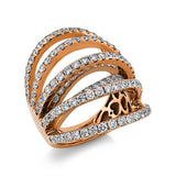 Ring 18 kt RG, 115 Brill. 2,74 ct, TW-vsi