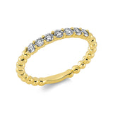 Ring 18 kt GG, 7 Brill. 0,38 ct, TW-vsi