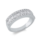 Ring 18 kt WG, 11 Princ. 1,12 ct, TW-si, 36 Brill. 0,54 ct, TW-si