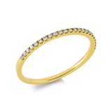 Ring 18 kt GG, 23 Brill. 0,10 ct, TW-si
