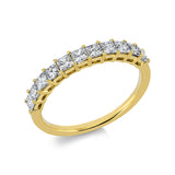 Ring 18 kt GG, 11 Princ. 0,76 ct, TW-si