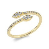 Ring 18 kt GG, 34 Brill. 0,19 ct, TW-si