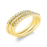 Ring 18 kt GG, 36 Brill. 0,33 ct, TW-si