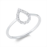 Ring 18 kt WG, 15 Brill. 0,17 ct, TW-si