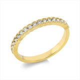 Ring 18 kt GG, 17 Brill. 0,30 ct, W-si