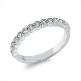 Ring 18 kt WG, 14 Brill. 0,49 ct, W-si