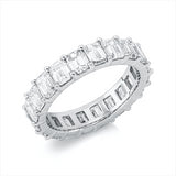 Ring 18 kt WG, 20 Sm.schliff 5,00 ct, TW-si