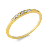 Ring 18 kt GG, 7 Brill. 0,06 ct, TW-si