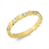 Ring 18 kt GG, 5 Brill. 0,21 ct, TW-si