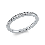 Ring 18 kt WG, 17 Brill. 0,35 ct, TW-si