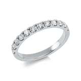 Ring 18 kt WG, 12 Brill. 0,53 ct, TW-si