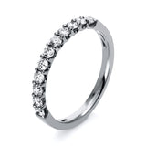 Ring 18 kt WG, 11 Brill. 0,43 ct, TW-si