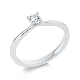 Ring 950 Pt Platin, 1 Brill. 0,20 ct, TW-si