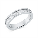 Ring 18 kt WG, 25 Bag. 0,66 ct, TW-si