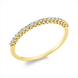 Ring 18 kt GG, 18 Brill. 0,16 ct, TW-si