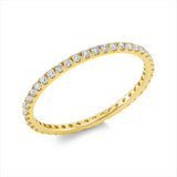 Ring 18 kt GG, 43 Brill. 0,30 ct, TW-pi