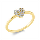 Ring 18 kt GG, 20 Brill. 0,14 ct, TW-pi