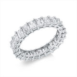 Ring 18 kt WG, 23 Sm.schliff 4,67 ct, F