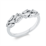 Ring 18 kt WG, 13 Bag. 0,39 ct, TW-si