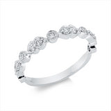Ring 18 kt WG, 13 Brill. 0,41 ct, TW-si