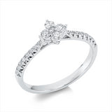 Ring 18 kt WG, 21 Brill. 0,33 ct, TW-si
