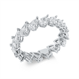 Ring 18 kt WG, 16 Tropfen 3,25 ct, F-vvs