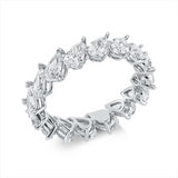 Ring 18 kt WG, 16 Tropfen 3,25 ct, F-vvs