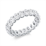 Ring 18 kt WG, 20 Oval 3,47 ct, F-si