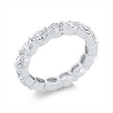 Ring 950 Pt Platin, 15 Oval 2,95 ct, TW-vsi