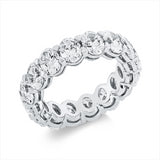 Ring 950 Pt Platin, 16 Oval 4,94 ct, TW-vsi