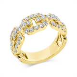 Ring 18 kt GG, 58 Brill. 1,44 ct, TW-vsi
