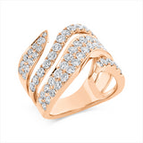 Ring 18 kt RG, 58 Brill. 2,32 ct, TW-vsi