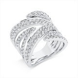 Ring 18 kt WG, 108 Brill. 2,24 ct, TW-vsi