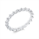 Ring 18 kt WG, 20 Bag. 0,94 ct, TW-vsi