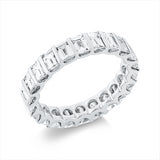 Ring 18 kt WG, 22 Bag. 3,65 ct, TW-vsi