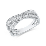 Ring 18 kt WG, 29 Princ. 0,38 ct, TW-si, 78 Brill. 0,26 ct, TW-si