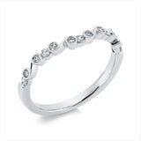 Ring 18 kt WG, 13 Brill. 0,18 ct, TW-si