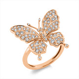 Ring 18 kt RG, 74 Brill. 0,78 ct, TW-vsi