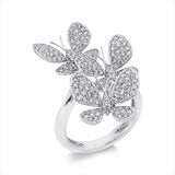 Ring 18 kt WG, 159 Brill. 1,25 ct, TW-vsi