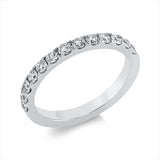 Ring 18 kt WG, 13 Brill. 0,56 ct, TW-si