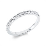 Ring 18 kt WG, 15 Brill. 0,33 ct, TW-si