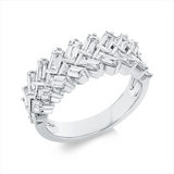 Ring 18 kt WG, 21 Bag. 1,73 ct, TW-vsi