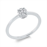 Ring 18 kt WG, 2 Princ. 0,06 ct, TW-si, 4 Nav. 0,15 ct, TW-si