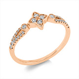 Ring 14 kt RG, 30 Brill. 0,20 ct, TW-si