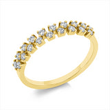Ring 14 kt GG, 19 Brill. 0,36 ct, TW-si
